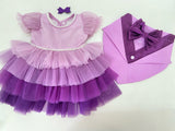 Lavender to Plum- Purple Tutu Ombre dress thumbnail