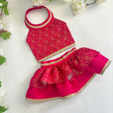 Fuchsia Flowers Lehenga Choli thumbnail