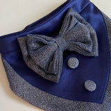 Navy Shimmer Bandana Coat Set thumbnail