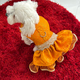 Orange Haldi Harness dress thumbnail