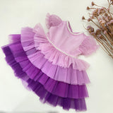 Lavender to Plum- Purple Tutu Ombre dress thumbnail