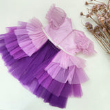 Lavender to Plum- Purple Tutu Ombre dress thumbnail