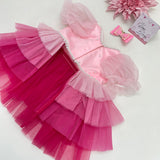 Blush to Magenta- Pink Tutu Ombre dress thumbnail