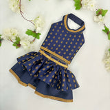 Midnight Blue Booti Lehenga Choli thumbnail