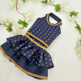 Midnight Blue Booti Lehenga Choli thumbnail