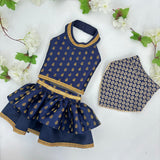 Midnight Blue Booti Lehenga Choli thumbnail