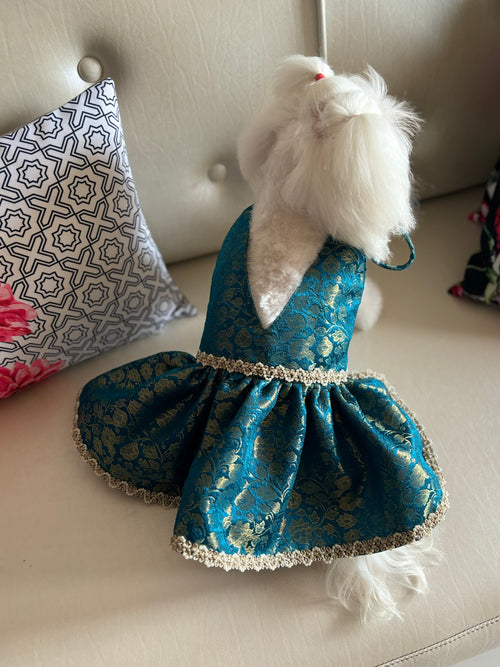 Teal Lehenga Dress