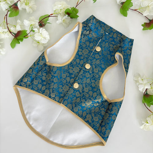 Teal Blue Sherwani