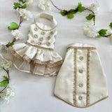 Gold & White Pearl Sherwani thumbnail