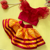 Ruffle Bandini Lehenga Choli thumbnail