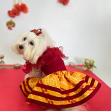 Ruffle Bandini Lehenga Choli thumbnail