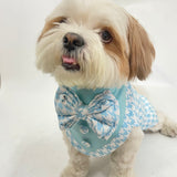 Blue Houndstooth Bandana Coat Set thumbnail