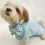 Blue Houndstooth Bandana Coat Set thumbnail