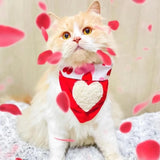Fluffy Love Heart Reversible Bandana thumbnail