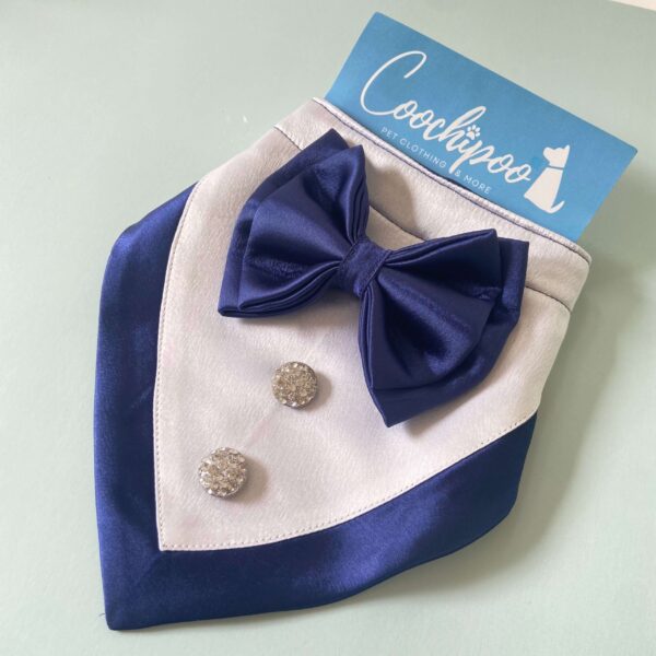 Navy Tuxedo Bandana