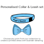 personalised collar & bow tie