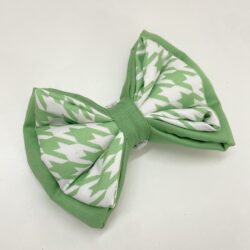 Green Houndstooth Dual Tone Bowtie