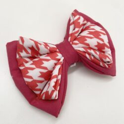 Red Houndstooth Dual Tone Bowtie