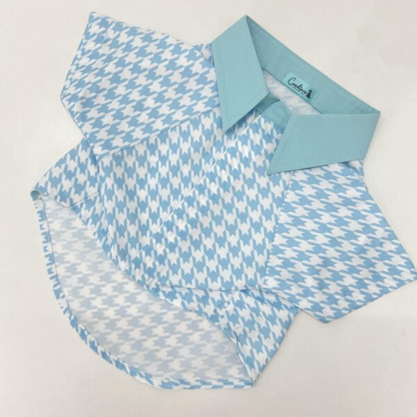 Blue Houndstooth Shirt 1