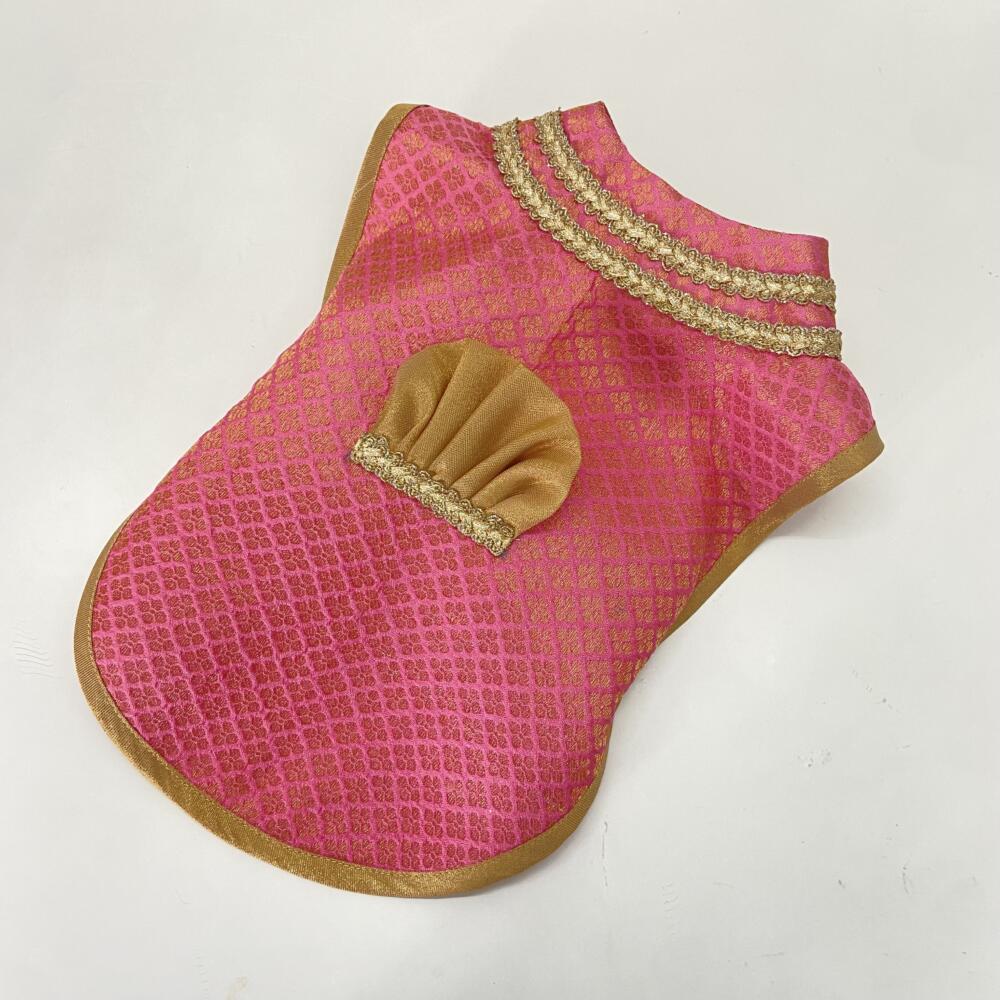Bubblegum Pink Booti Sherwani Coat 2