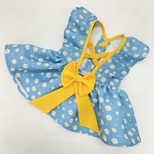 Criss-Cross dress Blue Daisy 1