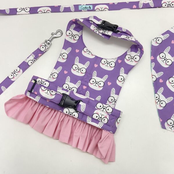 Nerdy Bunny Harness with frills2
