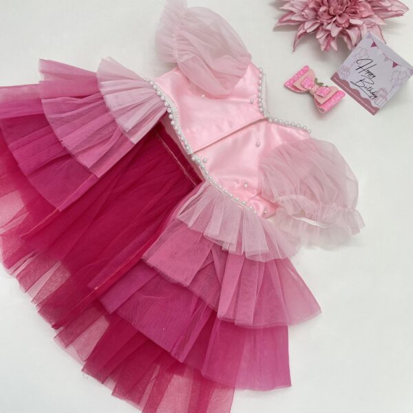 Ombré Dress Barbie Pink 2