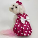 Pink Polka Jumper Dress 1