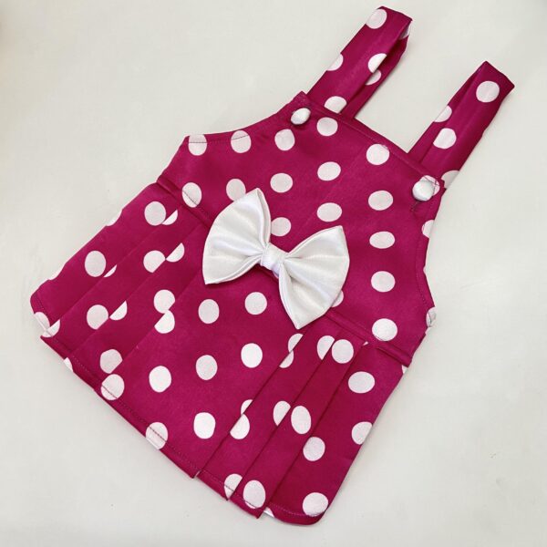 Pink Polka Jumper Dress 2