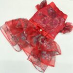 Sheer Silky Dress Ruby Bloom 1