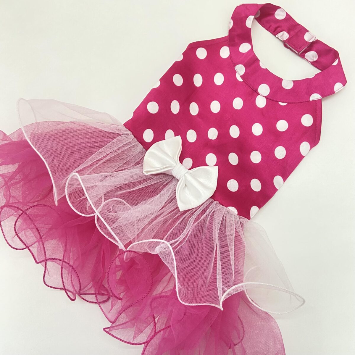 Twirl dress Pink polka 1